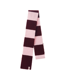 FENNEC（フェネック）の「BORDER STRIPE MUFFLER - BURGUNDY（マフラー）」