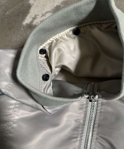 A'GEM/9 × .kom 『A'GEM/9/エージェムナイン』フード着脱MA-1フライト