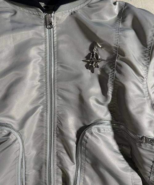 A'GEM/9 × .kom 『A'GEM/9/エージェムナイン』フード着脱MA-1フライト