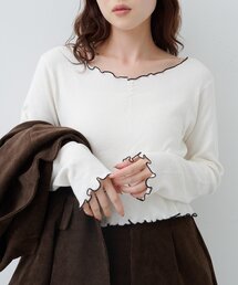 Kastane（カスタネ）の「【WEB先行】もちもちメロウニットプルオーバー（ニット/セーター・レディース）」