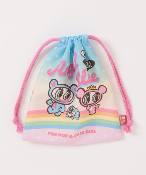 ANGEL BLUE(エンジェルブルー)の「エンジェルブルー 巾着S(ポーチ・キッズ・サックスブルー・ONE SIZE)」の1枚目の写真