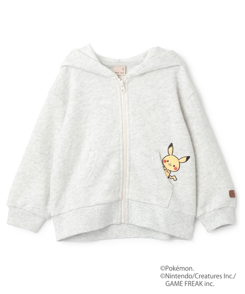 petit main（プティマイン）の「【モンポケ】ジップパーカー（パーカー・キッズ・キナリ/ネイビー・100cm/90cm/110cm/80ｃｍ/120cm）」の9枚目の写真