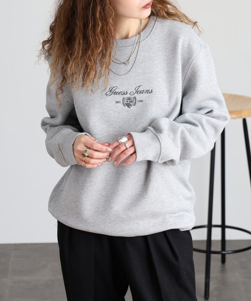 GUESS JEANS(ゲスジーンズ)の「GUESS JEANS ロゴ刺繍スウェットシャツ(スウェット・メンズ・ブラック/チャコールグレー・XL/S/M/L)」の16枚目の写真