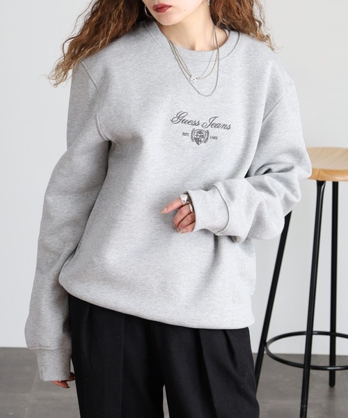 GUESS JEANS(ゲスジーンズ)の「GUESS JEANS ロゴ刺繍スウェットシャツ(スウェット・メンズ・ブラック/チャコールグレー・XL/S/M/L)」の17枚目の写真