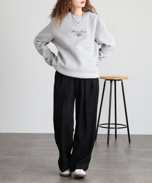 GUESS JEANS(ゲスジーンズ)の「GUESS JEANS ロゴ刺繍スウェットシャツ(スウェット・メンズ・ブラック/チャコールグレー・XL/S/M/L)」の18枚目の写真