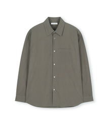 RIPPLE COTTON SHIRT DARK BEIGE