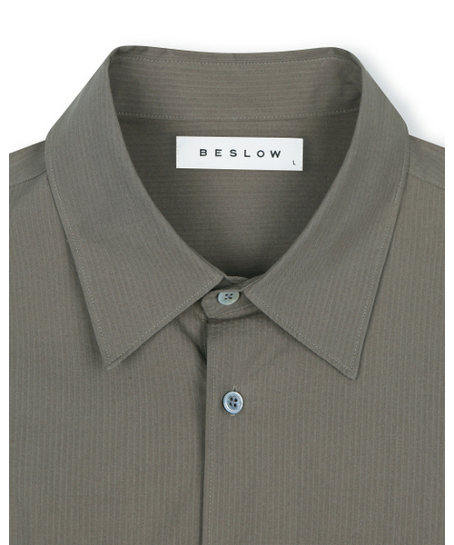 BESLOW(ビースロー)の「RIPPLE COTTON SHIRT DARK BEIGE(シャツ/ブラウス・メンズ・その他・MEDIUM/SMALL/X-LARGE/LARGE)」の3枚目の写真