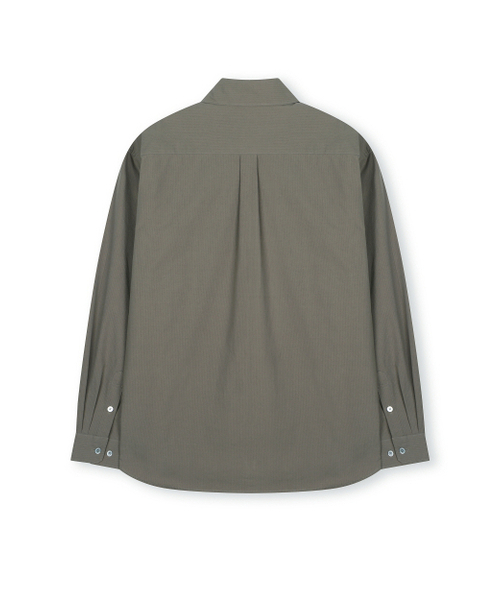 BESLOW(ビースロー)の「RIPPLE COTTON SHIRT DARK BEIGE(シャツ/ブラウス・メンズ・その他・MEDIUM/SMALL/X-LARGE/LARGE)」の2枚目の写真