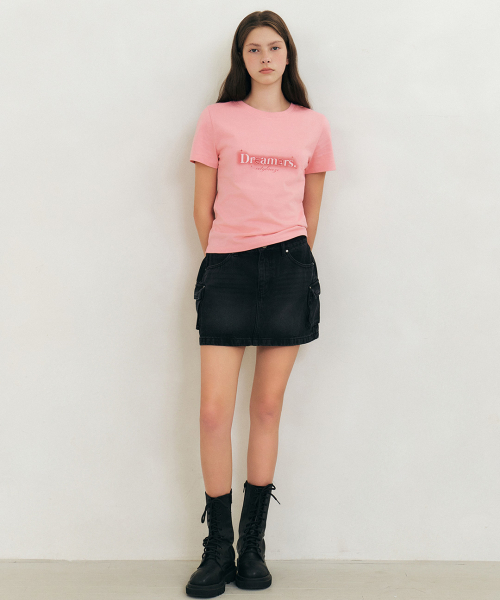CITYBREEZE(シティブリーズ)の「ツインクルレタリング半袖Tシャツ_PINK(Tシャツ/カットソー・レディース・ピンク・FREE)」の2枚目の写真
