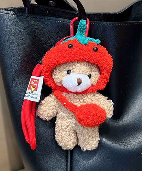 コード ストラップ付き ボア アニマル マスコット マルチチャーム