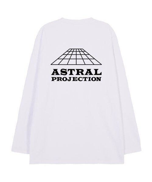 ASTRAL PROJECTION(アストラルプロジェクション)の「シグニチャーロゴオーバーサイズロングスリーブTシャツ_ホワイト(Tシャツ/カットソー・メンズ・その他・LARGE/MEDIUM/X-LARGE/XX-LARGE)」の2枚目の写真