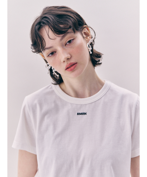 RMRN(アルエームアルエヌ)の「CLASSIC LOGO T-SHIRT(Tシャツ/カットソー・レディース・ホワイト/ブラック・FREE)」の5枚目の写真