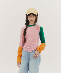 FRISE（フリゼ）の「ウールラウンド_ピンク_キッズ（Tシャツ/カットソー）」