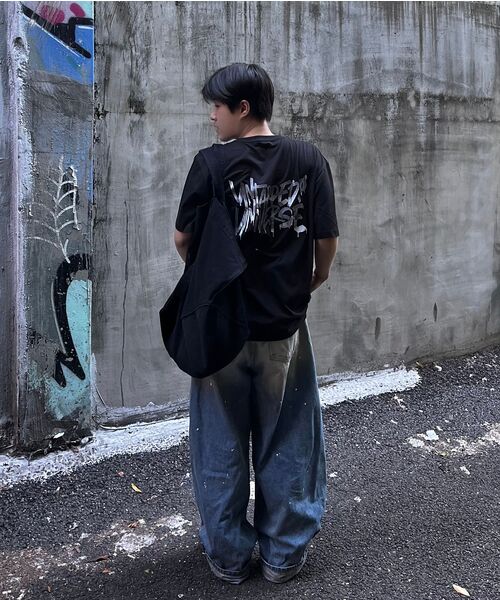 NOUN(ノウン)の「wide curved denim pants (painting blue)(デニムパンツ・メンズ・その他・1/2/0)」の22枚目の写真