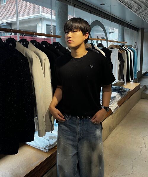 NOUN(ノウン)の「wide curved denim pants (painting blue)(デニムパンツ・メンズ・その他・1/2/0)」の15枚目の写真