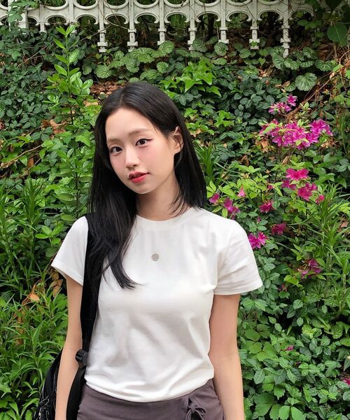 DAMP(ドントアスクマイプラン)の「Dペンダントベーシックトップ_パープル(Tシャツ/カットソー・レディース・その他・ONE SIZE)」の4枚目の写真