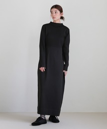 スポンディッシュバルーンニットワンピース