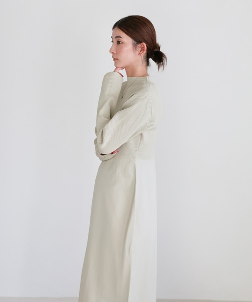 select MOCA(セレクトモカ)の「スポンディッシュバルーンニットワンピース(ワンピース・レディース・ブラック/アイボリー/キャメル・MEDIUM/LARGE)」の10枚目の写真