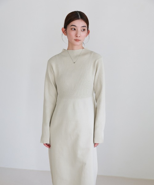 スポンディッシュバルーンニットワンピース（ワンピース）｜select