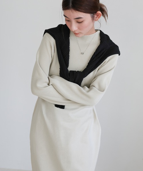 select MOCA(セレクトモカ)の「スポンディッシュバルーンニットワンピース(ワンピース・レディース・ブラック/アイボリー/キャメル・MEDIUM/LARGE)」の14枚目の写真