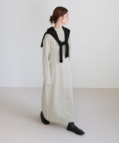 select MOCA(セレクトモカ)の「スポンディッシュバルーンニットワンピース(ワンピース・レディース・ブラック/アイボリー/キャメル・MEDIUM/LARGE)」の12枚目の写真