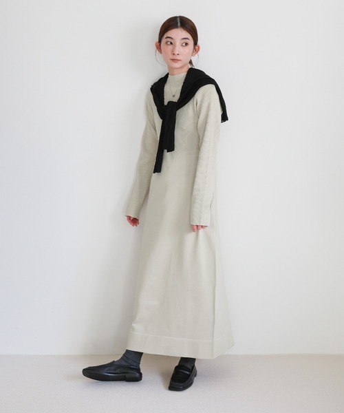 select MOCA(セレクトモカ)の「スポンディッシュバルーンニットワンピース(ワンピース・レディース・ブラック/アイボリー/キャメル・MEDIUM/LARGE)」の13枚目の写真