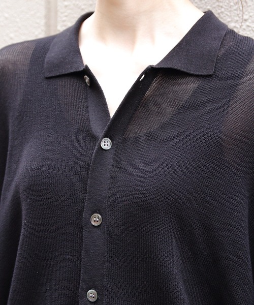 THE SHINZONE（ザ　シンゾーン）の「THE SHINZONE/シンゾーン　ポロニットカーディガン　POLO KNIT CARDIGAN　26MMSNI05（カーディガン/ボレロ・レディース・ブルー/ブラック・FREE）」の17枚目の写真