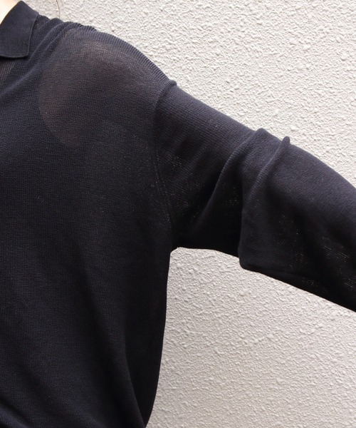 THE SHINZONE（ザ　シンゾーン）の「THE SHINZONE/シンゾーン　ポロニットカーディガン　POLO KNIT CARDIGAN　26MMSNI05（カーディガン/ボレロ・レディース・ブルー/ブラック・FREE）」の18枚目の写真