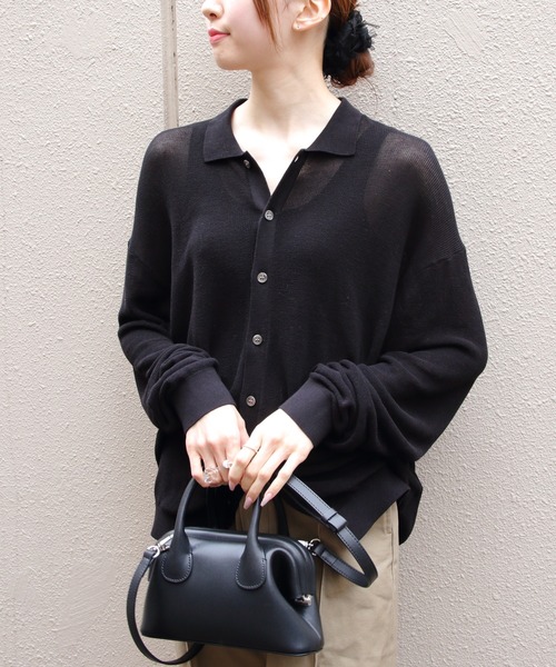 THE SHINZONE（ザ　シンゾーン）の「THE SHINZONE/シンゾーン　ポロニットカーディガン　POLO KNIT CARDIGAN　26MMSNI05（カーディガン/ボレロ・レディース・ブルー/ブラック・FREE）」の22枚目の写真