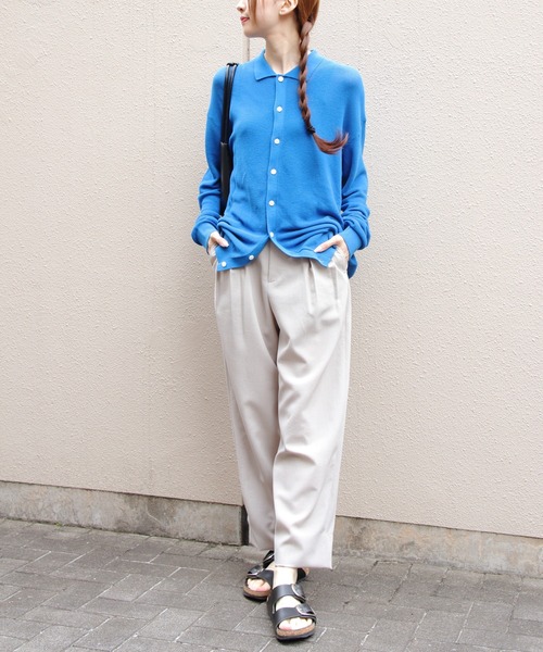 THE SHINZONE（ザ　シンゾーン）の「THE SHINZONE/シンゾーン　ポロニットカーディガン　POLO KNIT CARDIGAN　26MMSNI05（カーディガン/ボレロ・レディース・ブルー/ブラック・FREE）」の11枚目の写真