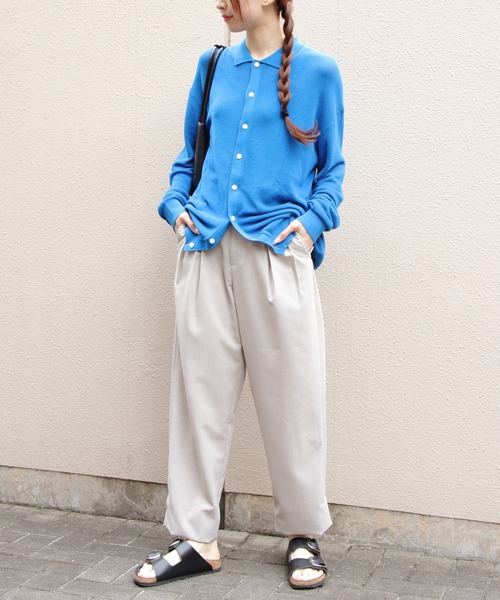 THE SHINZONE（ザ　シンゾーン）の「THE SHINZONE/シンゾーン　ポロニットカーディガン　POLO KNIT CARDIGAN　26MMSNI05（カーディガン/ボレロ・レディース・ブルー/ブラック・FREE）」の12枚目の写真