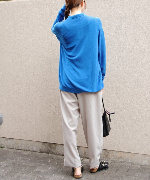 THE SHINZONE（ザ　シンゾーン）の「THE SHINZONE/シンゾーン　ポロニットカーディガン　POLO KNIT CARDIGAN　26MMSNI05（カーディガン/ボレロ・レディース・ブルー/ブラック・FREE）」の15枚目の写真