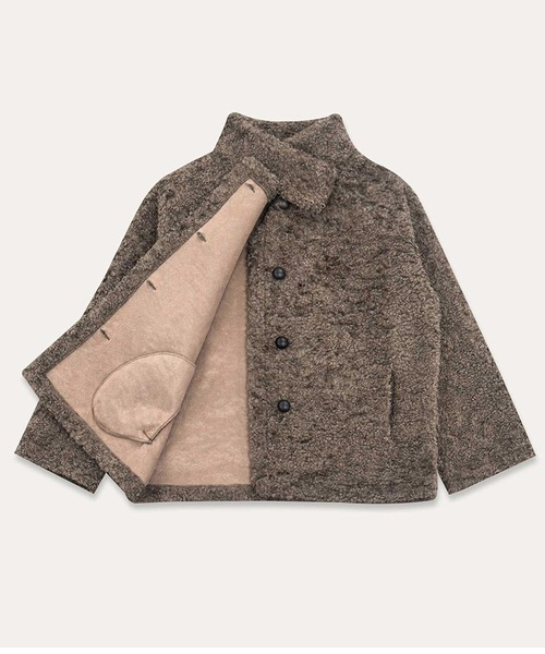 LAFFMO(ラフモ)の「ボアスタンドカラー裏起毛ミドルコート(その他アウター・レディース・ダークグレー/ベージュ・F)」の22枚目の写真