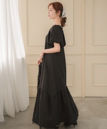 APRILY（アプリリー）の「パフスリーブフレアワンピース（ワンピース）」