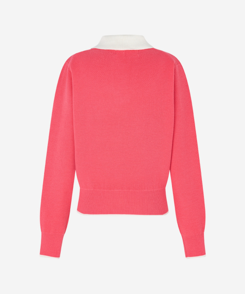LORDLOAR(ロードロアル)の「シグニチャー配色カラー長袖ニットCORAL(ニット/セーター・レディース・その他・SMALL/MEDIUM/LARGE)」の2枚目の写真