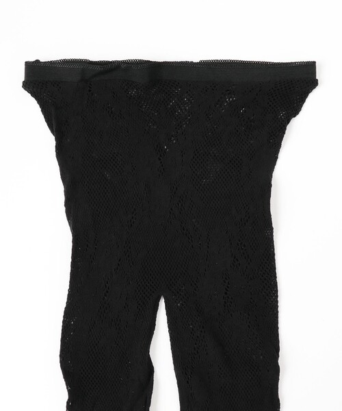 Ray BEAMS（レイビームス）の「I Hate Monday / New Flower Lace ストッキング（タイツ/ストッキング・レディース・ホワイト/ブラック・ONE SIZE）」の4枚目の写真