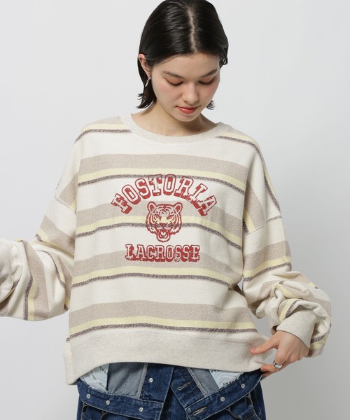 niko and...（ニコアンド）の「リバーシブルアニマルプルオーバー（Tシャツ/カットソー・レディース・ナチュラル/ライトグリーン/ピンク/チャコール・FREE）」の21枚目の写真