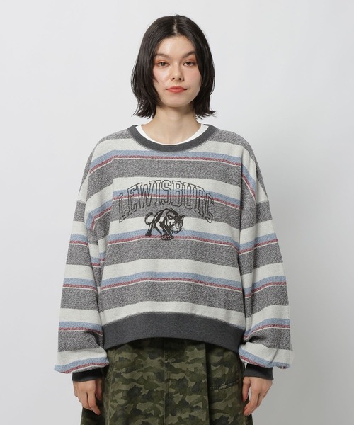 niko and...（ニコアンド）の「リバーシブルアニマルプルオーバー（Tシャツ/カットソー・レディース・ナチュラル/ライトグリーン/ピンク/チャコール・FREE）」の5枚目の写真