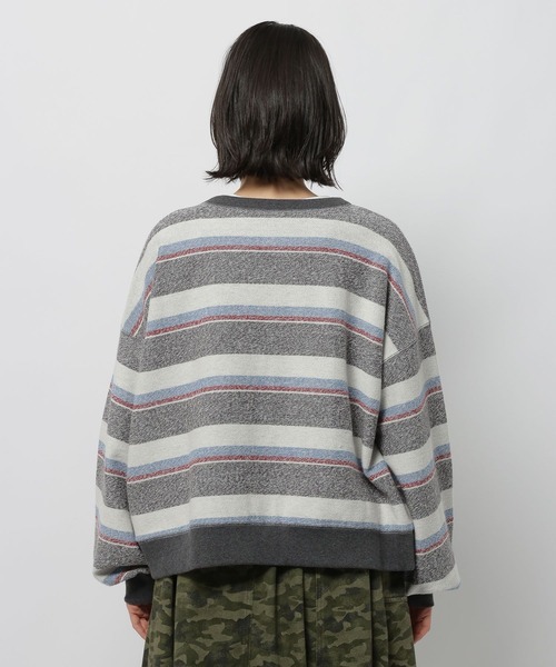 niko and...（ニコアンド）の「リバーシブルアニマルプルオーバー（Tシャツ/カットソー・レディース・ナチュラル/ライトグリーン/ピンク/チャコール・FREE）」の7枚目の写真