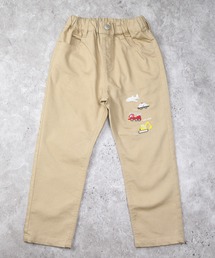 乗り物刺繍ストレッチパンツ