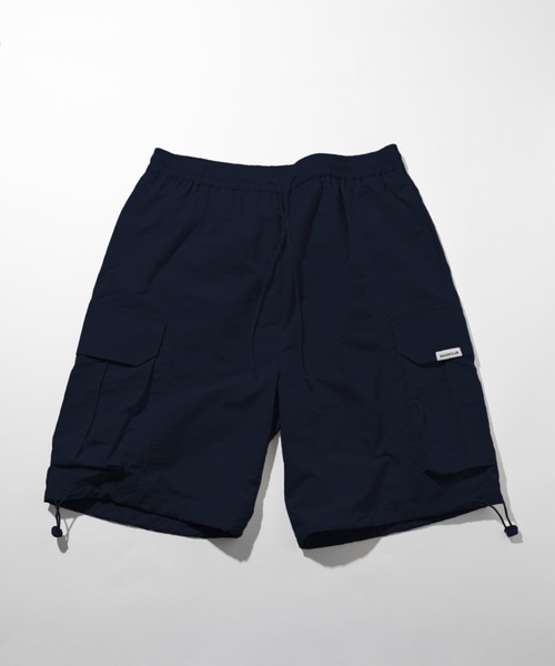 MAISON CLUB(メゾンクラブ)の「【MAISON CLUB】新素材追加!ワイドカーゴハーフパンツ ショートパンツ ナイロンショーツ / スウェットショーツ(カーゴパンツ・メンズ・ブラック/ブラック系その他2/アイボリー/カーキ/ネイビー系2/グレー系その他2/ネイビー・L/M)」の6枚目の写真