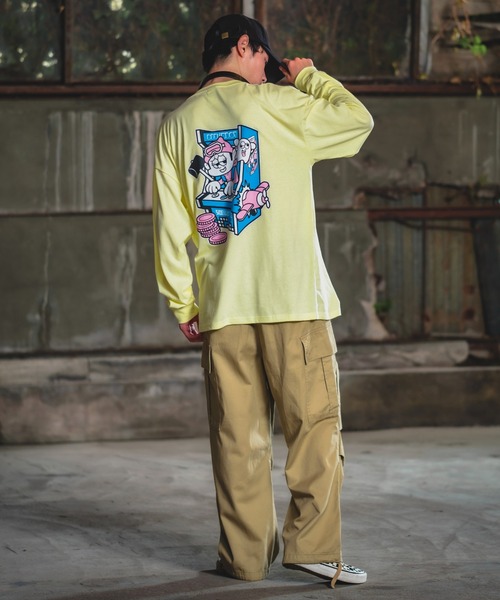 En serio TOKYO(エンソリオトーキョー)の「【SIDEWAYSTANCE】レトロゲーム長袖Tシャツ(Tシャツ/カットソー・メンズ・ホワイト系6/ブラック系6・SMALL/MEDIUM/LARGE)」の6枚目の写真