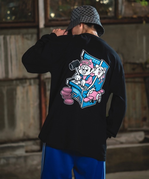 En serio TOKYO(エンソリオトーキョー)の「【SIDEWAYSTANCE】レトロゲーム長袖Tシャツ(Tシャツ/カットソー・メンズ・ホワイト系6/ブラック系6・SMALL/MEDIUM/LARGE)」の8枚目の写真