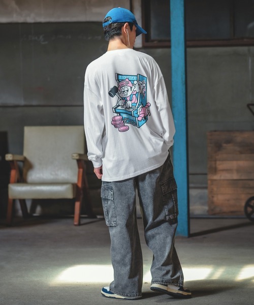 En serio TOKYO(エンソリオトーキョー)の「【SIDEWAYSTANCE】レトロゲーム長袖Tシャツ(Tシャツ/カットソー・メンズ・ホワイト系6/ブラック系6・SMALL/MEDIUM/LARGE)」の14枚目の写真