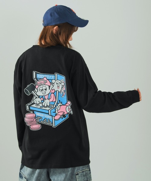 En serio TOKYO(エンソリオトーキョー)の「【SIDEWAYSTANCE】レトロゲーム長袖Tシャツ(Tシャツ/カットソー・メンズ・ホワイト系6/ブラック系6・SMALL/MEDIUM/LARGE)」の16枚目の写真