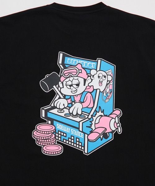 En serio TOKYO(エンソリオトーキョー)の「【SIDEWAYSTANCE】レトロゲーム長袖Tシャツ(Tシャツ/カットソー・メンズ・ホワイト系6/ブラック系6・SMALL/MEDIUM/LARGE)」の21枚目の写真