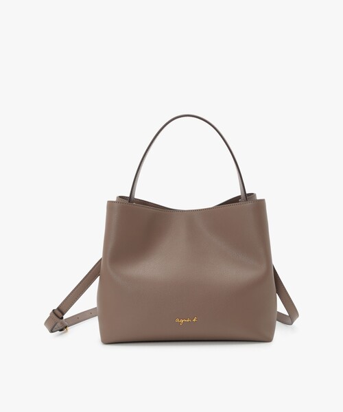 agnes b.(アニエスベー)の「レザー 2way ミディアム トートバッグ "Christelle" ABS01-01(トートバッグ・レディース・ブラウン系その他・FREE)」の1枚目の写真