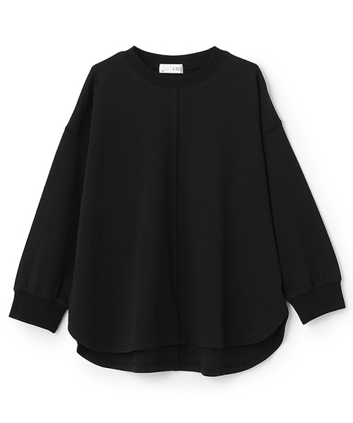 b・ROOM（ビールーム）の「【デイリースタンダードウェアシリーズ】ゆるっとオーバーサイズのシンプル長袖Tシャツ（Tシャツ/カットソー・キッズ・マスタード/グリーン系その他/アイボリー/トップグレー/ブルー系その他/ライラック/ブラック/ブルーグレー・130cm/140cm/150cm/100cm/110cm/120cm）」の11枚目の写真