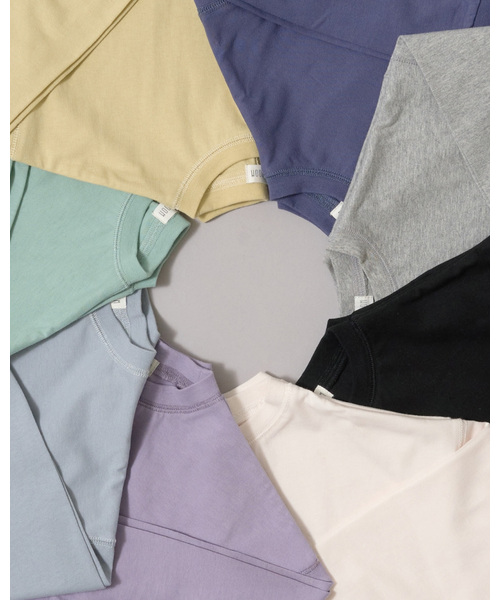 b・ROOM（ビールーム）の「【デイリースタンダードウェアシリーズ】ゆるっとオーバーサイズのシンプル長袖Tシャツ（Tシャツ/カットソー・キッズ・マスタード/グリーン系その他/アイボリー/トップグレー/ブルー系その他/ライラック/ブラック/ブルーグレー・130cm/140cm/150cm/100cm/110cm/120cm）」の15枚目の写真
