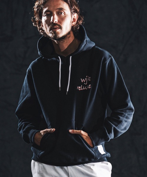 wjk reluxe(ダブルジェーケーリラックス)の「mpa4023-heavy sweat parka パーカー(WR26S-21)(パーカー・メンズ・ブラック/ホワイト/ネイビー・XL/L/M/S)」の3枚目の写真